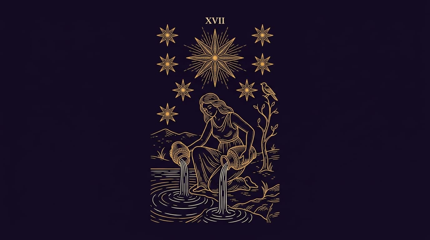 L'Étoile au tarot : signification, amour et tirage de l'arcane XVII