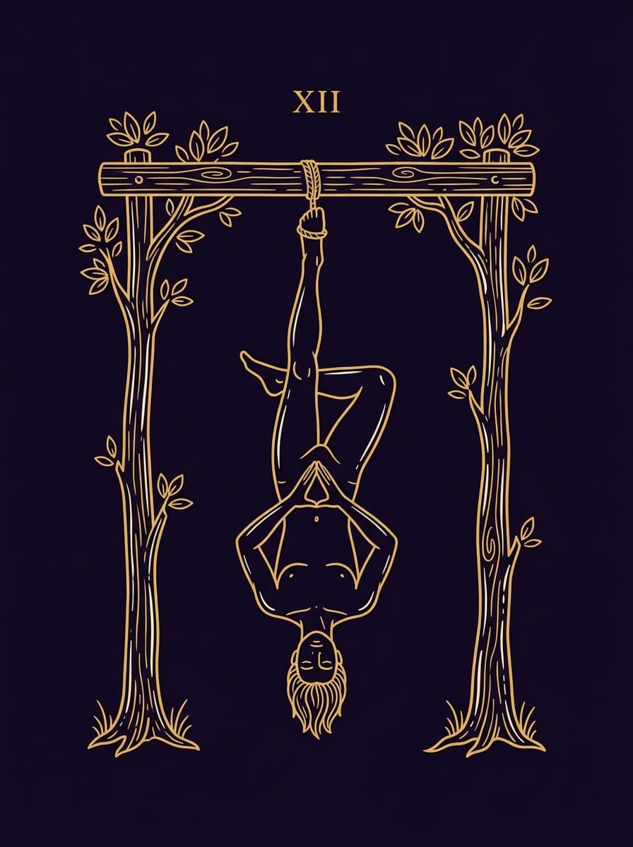 Le Pendu : la carte la plus mal comprise du tarot de Marseille